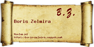 Boris Zelmira névjegykártya